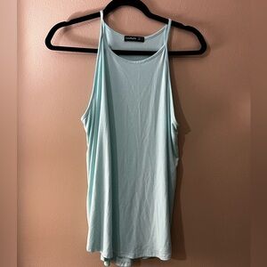 Lou Keith Women's Mint High-Neck Tank Top Size Large